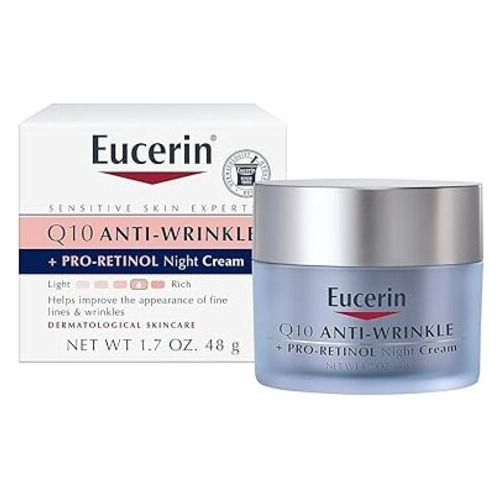 Crema De Noche Facial Antiarrugas Eucerin Q10 Sin Perfume 17