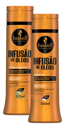 Kit Haskell Infusão De Òleos Nutrição Shampoo Cond 300ml