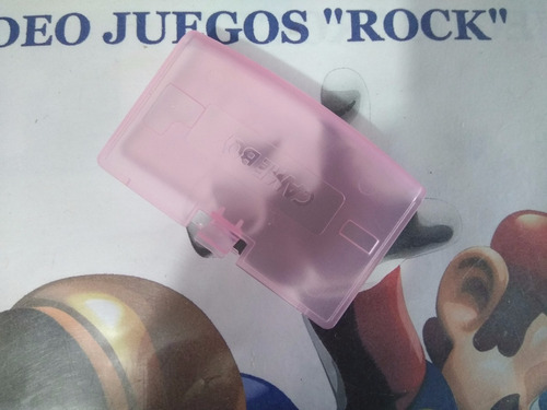 Tapa De Baterías Pilas Game Boy Advance Rosa Transparente