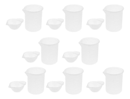 Vasos De De Medición De Silicona De 16 Piezas Reutilizables