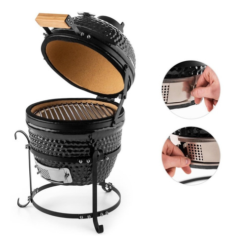Imagen 2 de 9 de Kamado Argentino Mini 13 Parrilla Ahumador