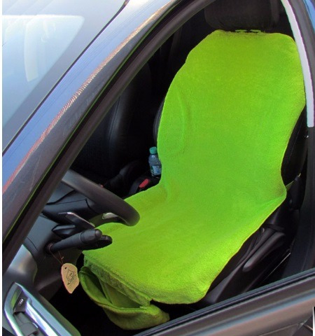 Imagen 2 de 8 de Funda Cubre Asiento Practicapa Toalla De Microfibra Verde