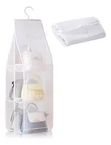 Comprar Rganizador De Bolsos Carteras 6 Compartimentos, Plegable Color Blanco