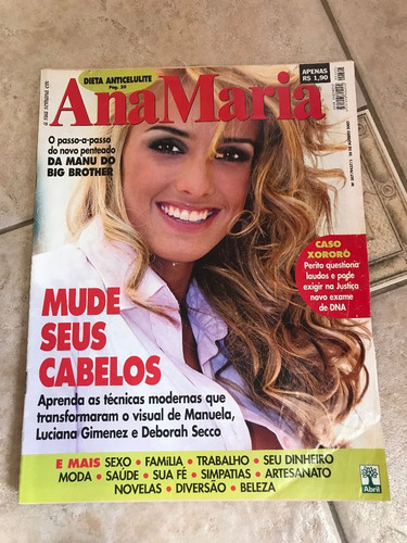 Revista Ana Maria 307 Manu Big Brother Xororó W385