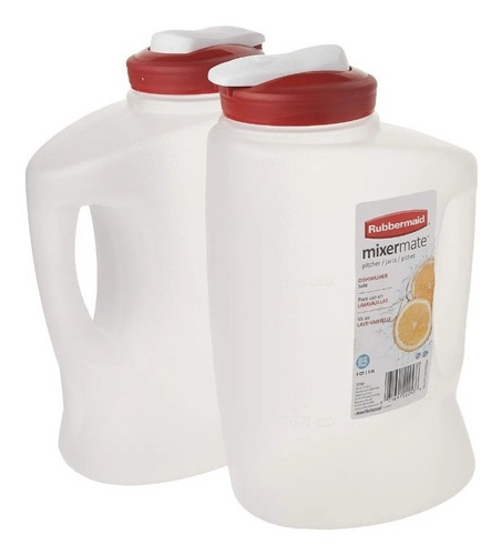 Jarra Rubbermaid De Plástico De 2,8 Litros Color Blanco