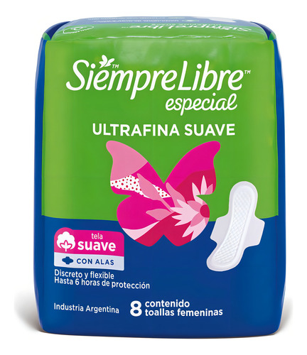 Siempre Libre Especial Ultrafina X 8 Unidades