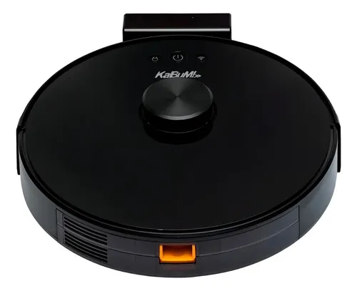 Robô Aspirador Kabum Smart 700 Preto Varrer Esfregar Wi-Fi Alexa