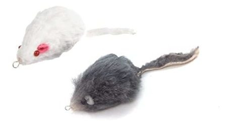 Fur Mouse Teaser Wand Cat Toy Refill Teaser Attachment - Rat
