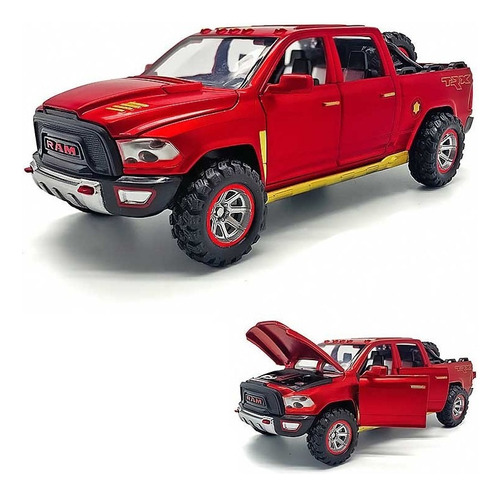 1:32 Dodge Ram Trx Miniatura De Metal Autos Con Luces Y Soni