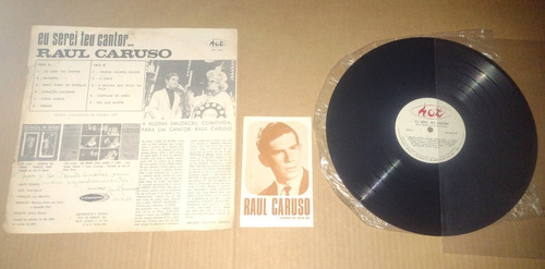 Lp Raul Caruso Eu Serei Teu Cantor Lph 5.005 Hot Autografado (Usado)
