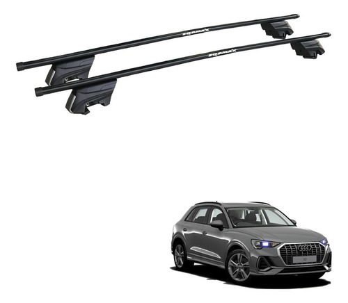 Rack Bagageiro Eqmax Beta Aço Preto Audi Q3 2013