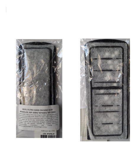 Kit Refil Com 6 Unidades Para Filtro Hang On Slim - Sobo