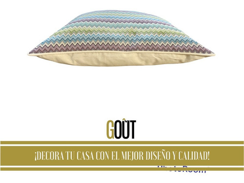 Imagen 5 de 7 de 4 Fundas De Cojín Premium 50 X 50 Cm Estilo Gobelino Zig Zag