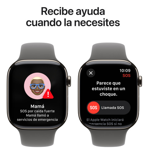 Apple Watch S10 Gps+cell 42mm De Titanio Nat-gris S/m Natural Correa Deportiva Gris Piedra Titanio/natural