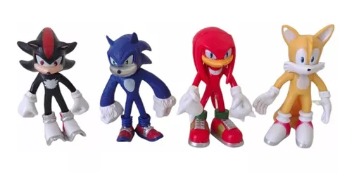 Boneco Sonic 28cm Filme 2020 Articulado Sega Coleção Caixa em