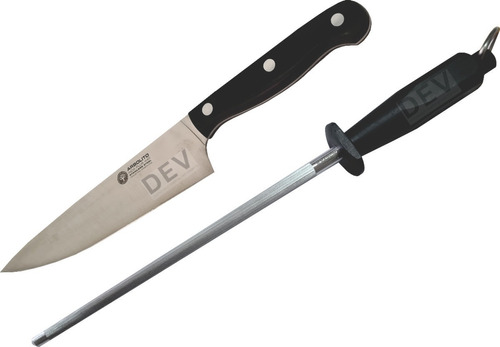 Cuchillo Cheff Boker Arbolito 8308 + Chaira Sc-7508 20 Cm