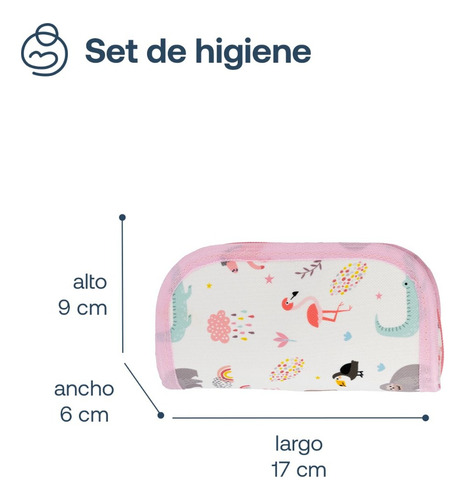Kit De Higiene Para Bebe Bebesit Color Rosa