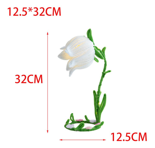 Lámpara De Noche Con Flores Diy, Adornos Hechos A Mano,