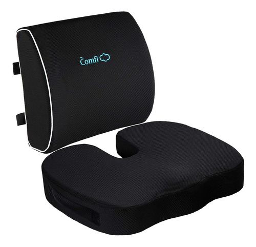 Coccyx Seat Cushion And Lumbar Support Pillow For Office Cha