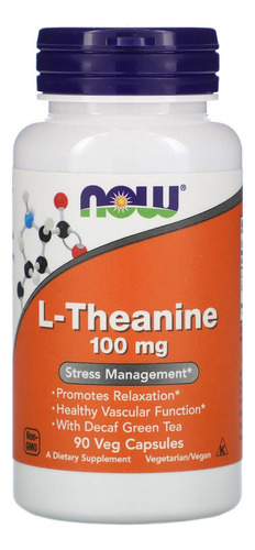 L-teanina 100 Mg Con Te Verde Descafeinado 90 Cap Vegetales