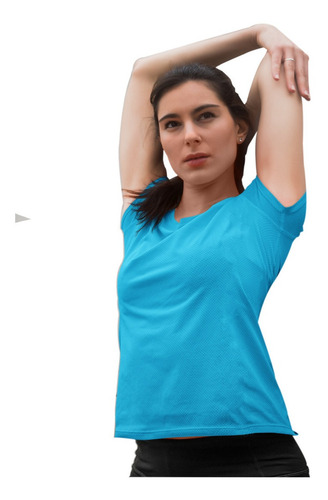 Imagen 8 de 10 de Camiseta Mujer Deportiva Antitranspirante Dryfit Nacional