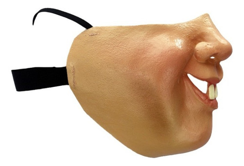 Máscara Realista Chubby Cubrebocas Divertido Muzzle Ghoulish Color Beige