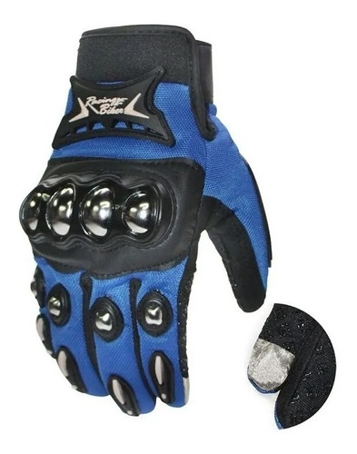 Guantes Moto Malla Proteccion Nudillos Palma Reforzados