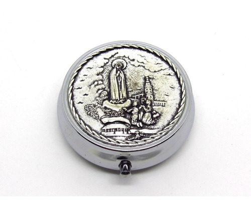 Kit 10 Teca Porta Hóstia Eucaristia - Metal 4,7cm X 1,7cm
