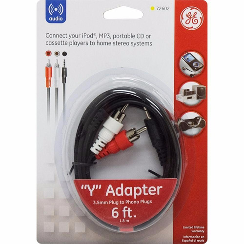 Cable Audio 3.5mm A Rca 1.8mts General Electric