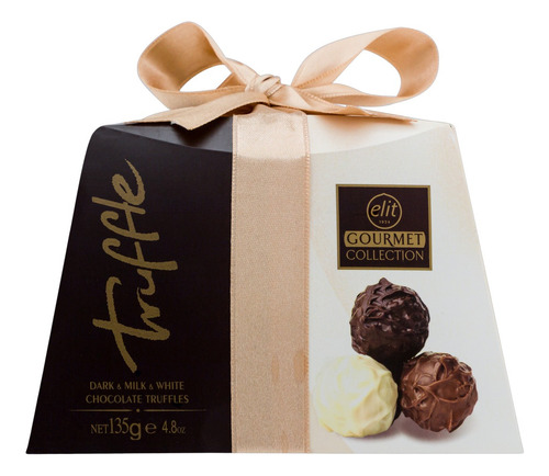 Bombom Sortido Elit Gourmet Collection Truffle Caixa 135g