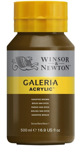 Tinta Acrílica 500ml Winsor & Newton 676 Vandyke Brown