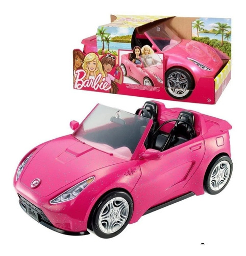 Carro Convertible Glam Barbie Mattel Muñeca 