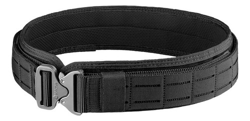 Cinto Rigger Extreme Invictus Fasten Molle Laser Cut Modular Cor Preto Tamanho M
