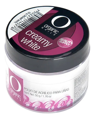 Polvo Acrílico Organic Nails Creamy White 50gr #bs
