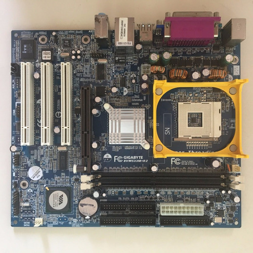 Placa Mãe Gigabyte 8vm533m- Rz C/ Espelho