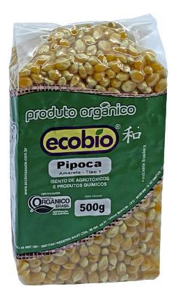 Kit 3x: Milho De Pipoca Orgânica Ecobio 500g