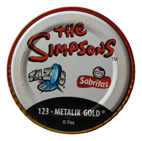 Tazo The Simpsons 123 Metalix Gold (Usado)
