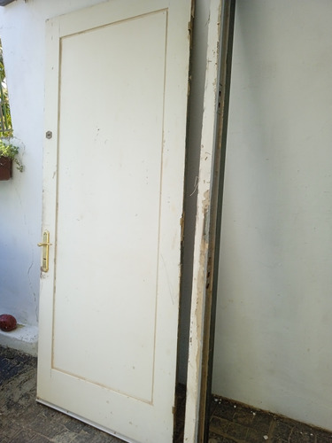 Puertas Puerta Exterior Frente Madera Maciza 226x105 (Usado)