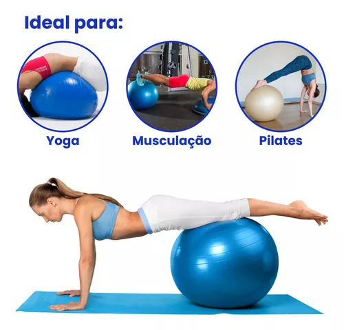 Bola Suiza Para Yoga Pelota 55Cm Balón Pilates + Inflador