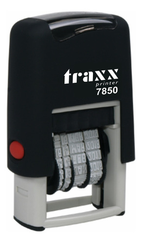 Sello Fechador Automático Traxx 7850 Tinta Negro Exterior Negro X 1 Unidades