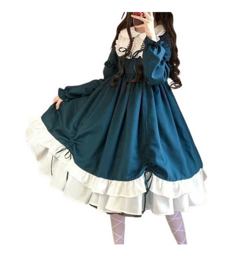 Vestido Lolita Japonés Para Mujer