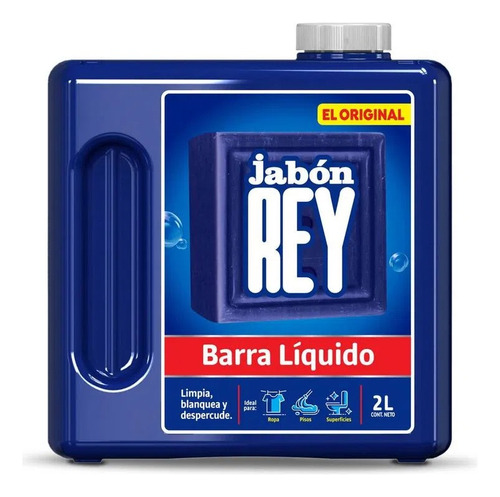 Jabon Barra Liquido Original Rey 2 Lt