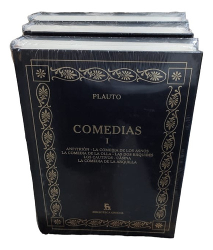 Plauto Comedias 3 Tomos Gredos Nuevos Tapa Dura