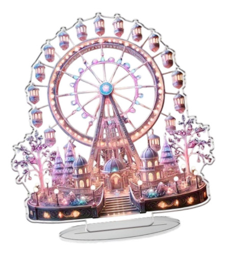 2d Wheel Sign Acrylic Ornament Placa Decorative Tabletop