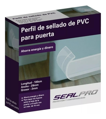 Burlete Zocalo Sellado Para Puerta Adhesivo De Pvc