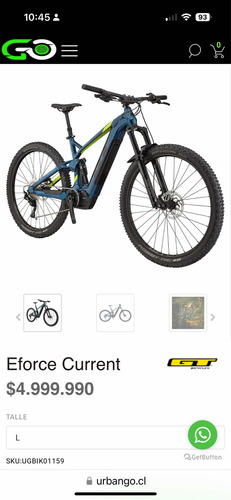 Bicicleta Gt Eforce 2022