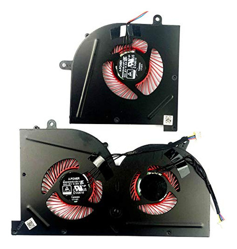 Ventilador De Refrigeración Bestparts Cpu + Gpu Para Msi Gs6
