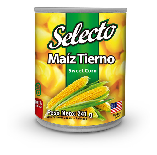 Maiz Dulce Enlatado Selecto 241gr - Kg a $32900