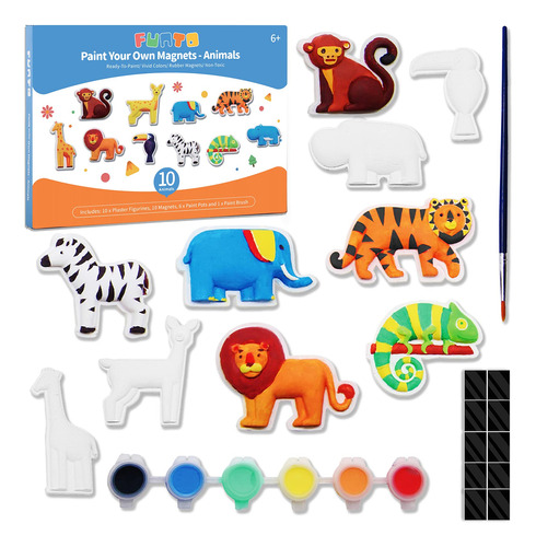 Kit De Pintura De Animales Para Nios, Funto Paint Tus Propia