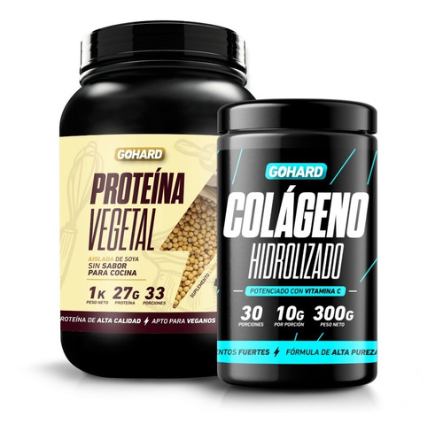 Proteina Vegetal Sin Sabor + Colageno Hidrolizado - Gohard